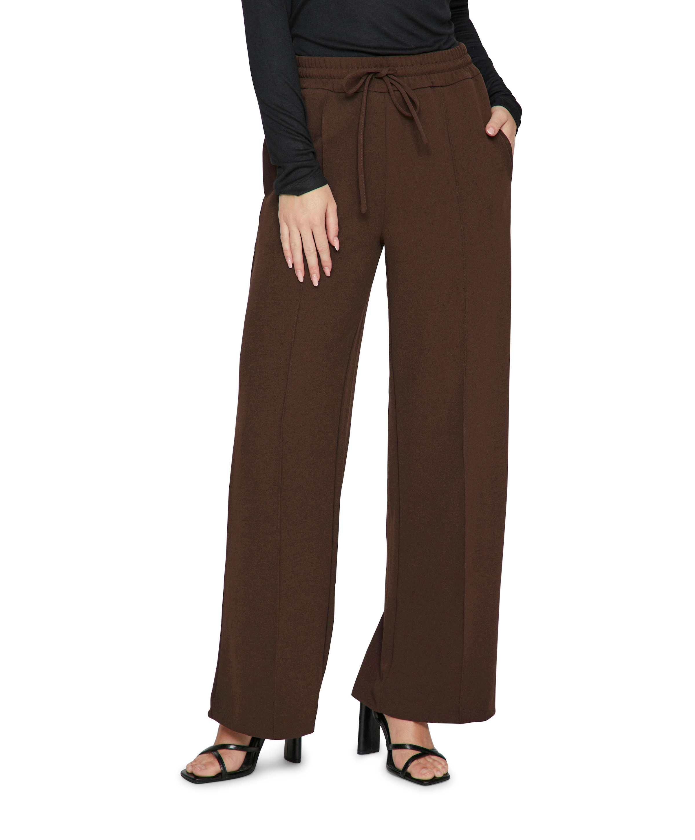 VICLUA HW WIDE PANTS-NOOS bruin