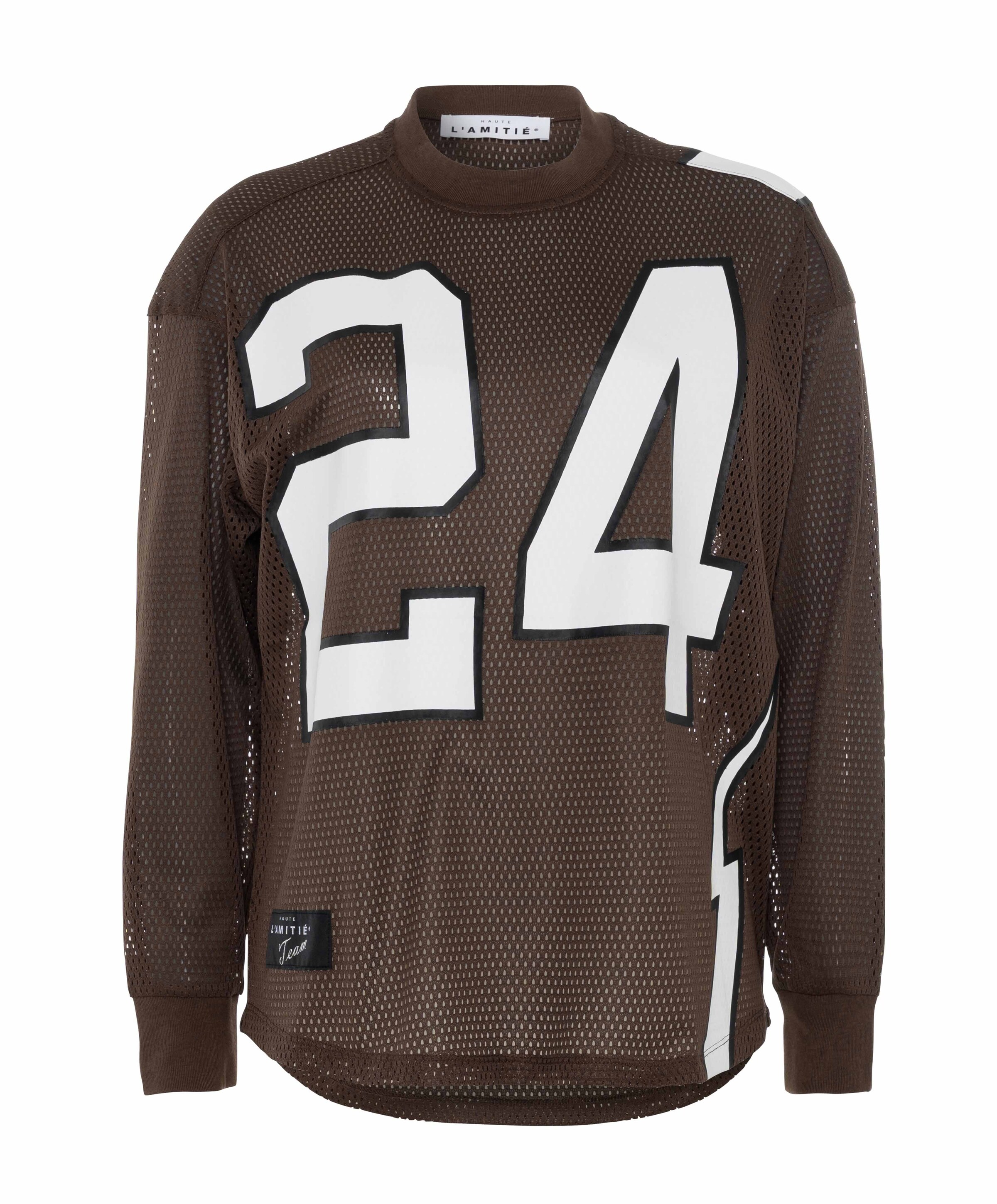 Dames longsleeve bruin