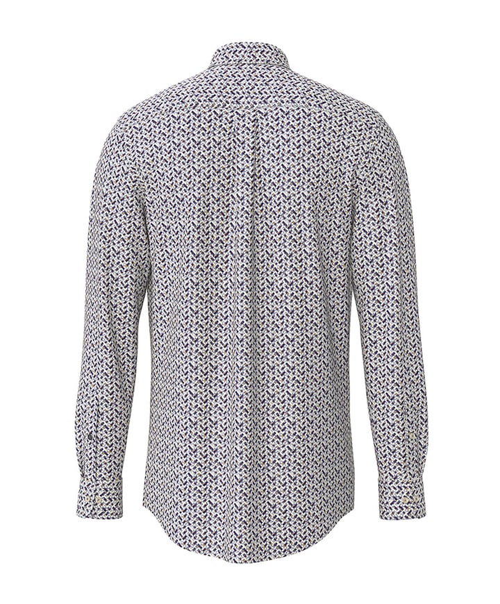 Overhemd lange mouw bordeaux