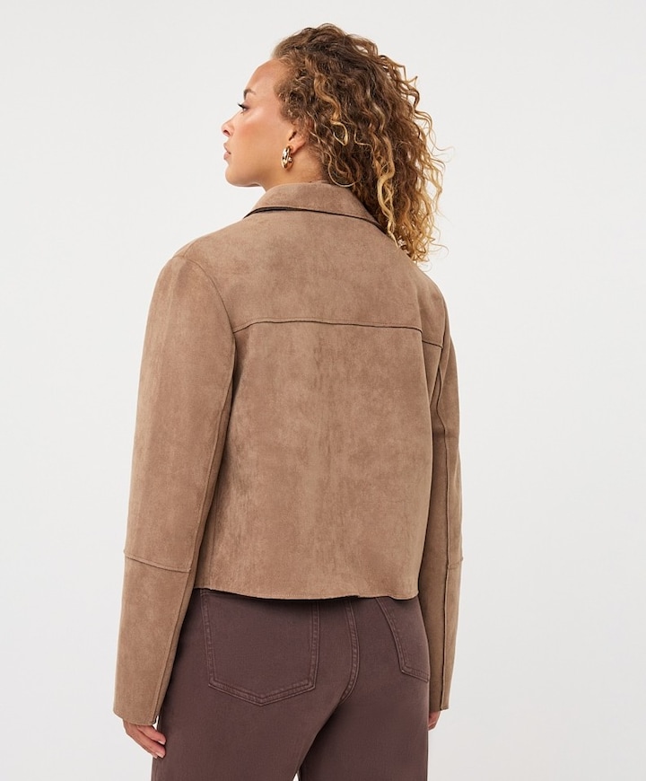 Dames jas beige