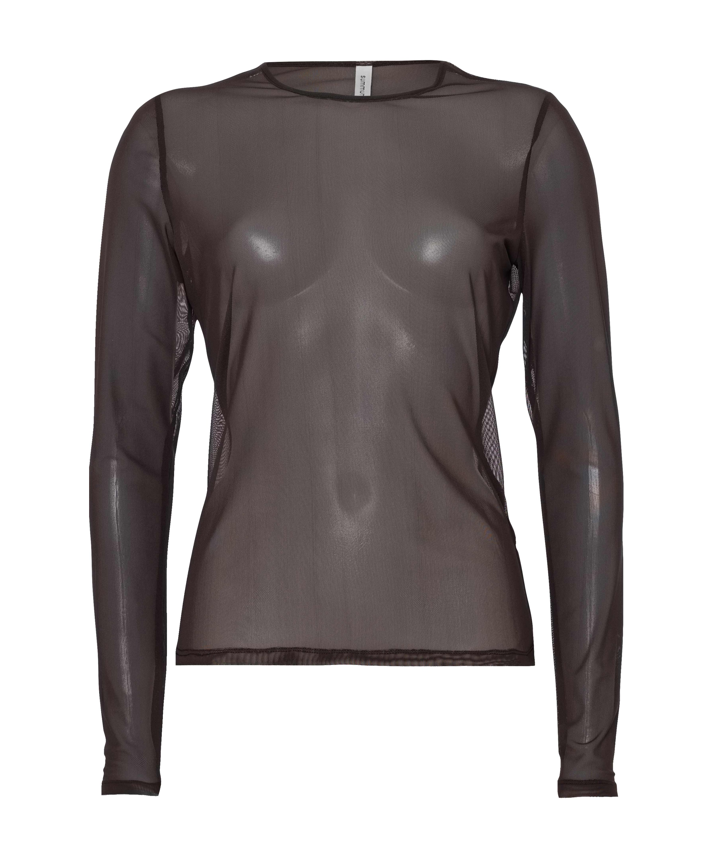 Dames longsleeve bruin