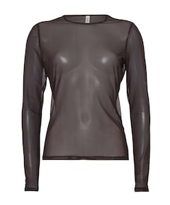 Dames longsleeve bruin