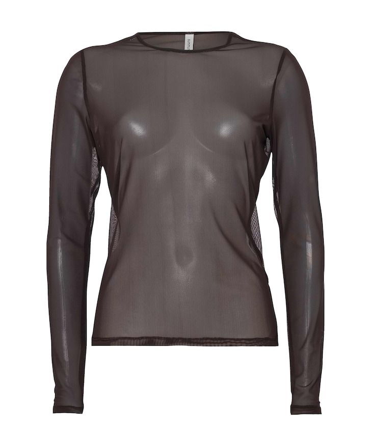 Dames longsleeve bruin