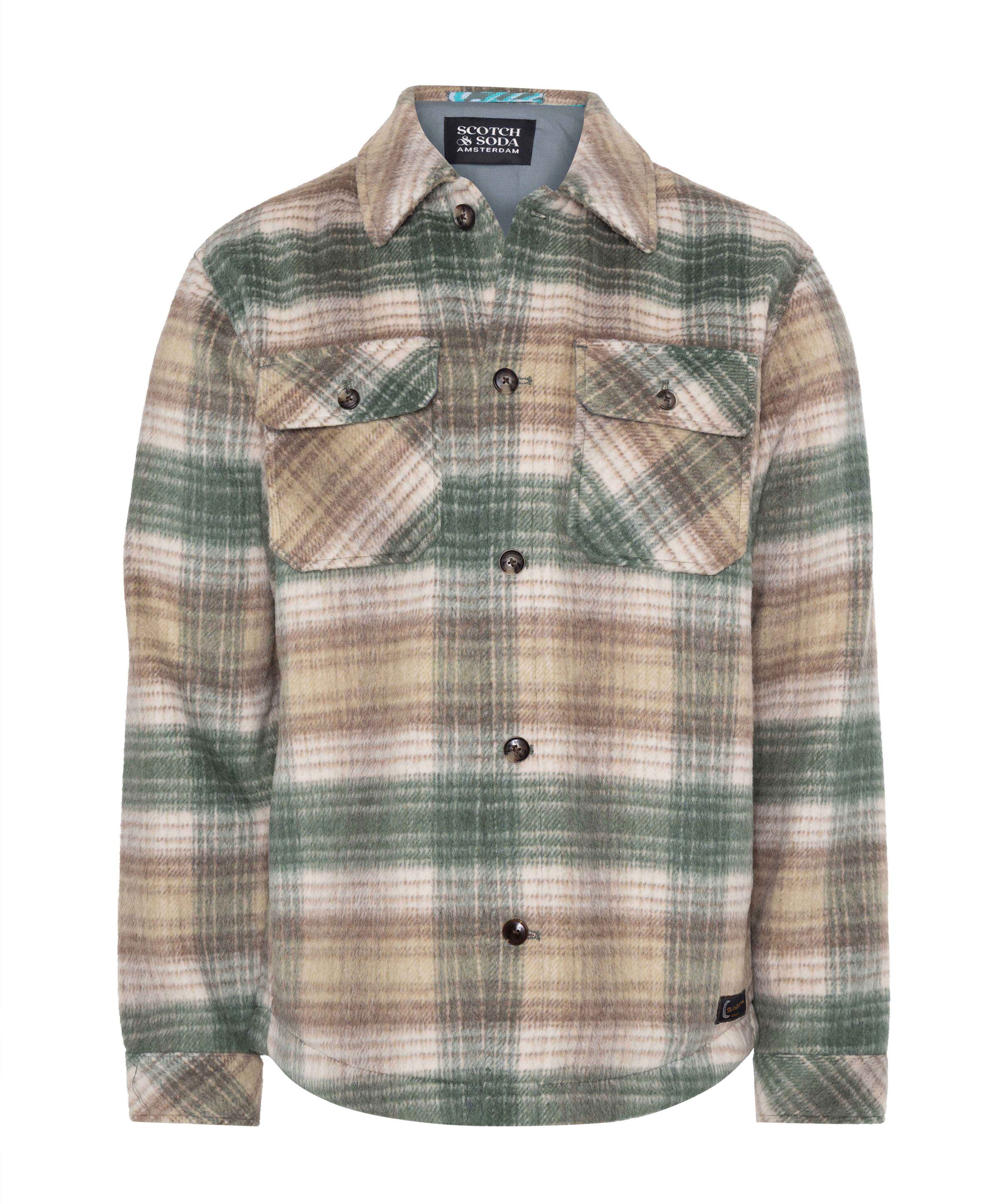 Heren overshirt beige