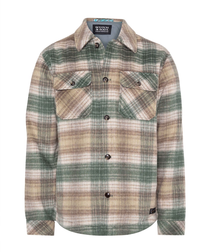 Heren overshirt beige