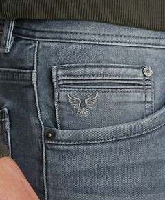 TAILWHEEL LIGHT GREY MID heren jeans grijs