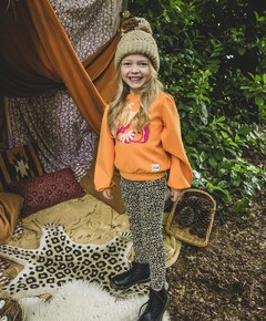 Meisjes sweater oranje