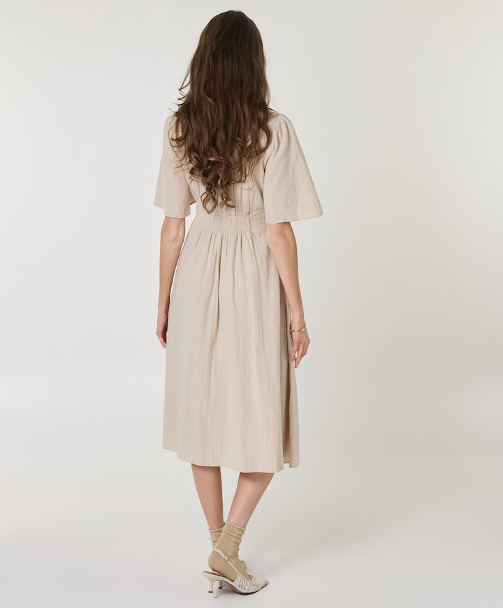 Dames jurk beige