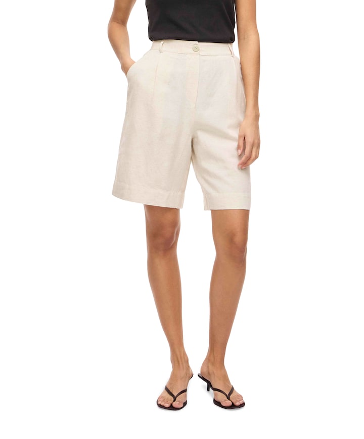 VIPRISILLA HW BERMUDA VOL - dames bermuda ecru