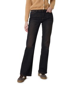 Paris flared dames jeans bruin