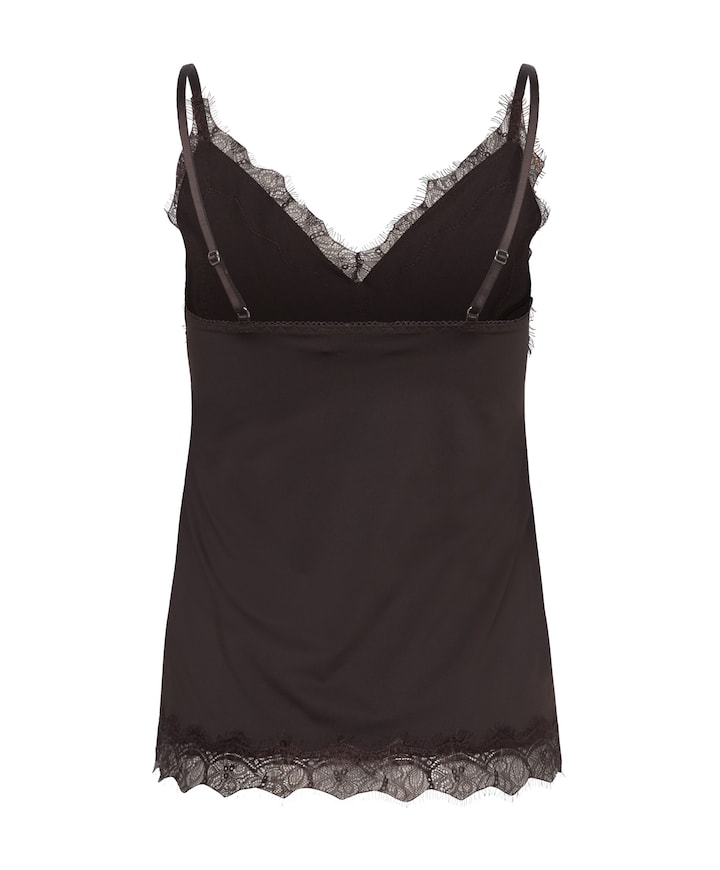 Dames top bruin