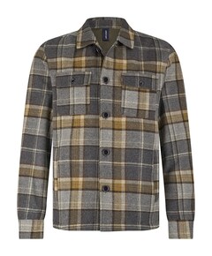 Heren overshirt grijs