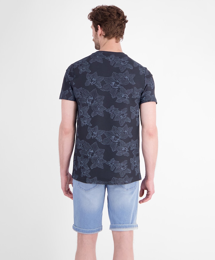 Heren T-shirt blauw