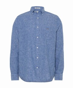 Overhemd lange mouw blauw