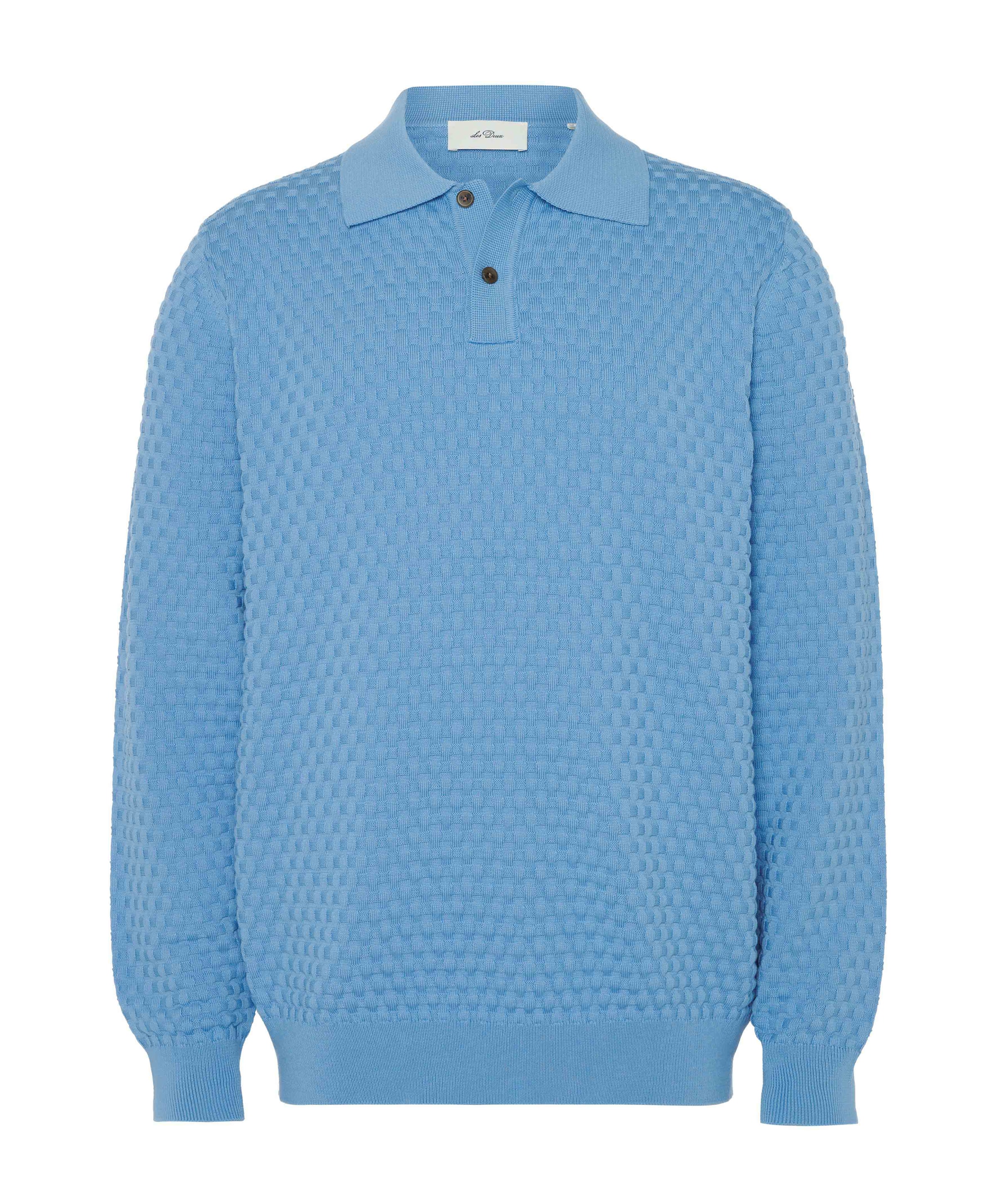 Heren polo blauw