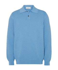 Heren polo blauw