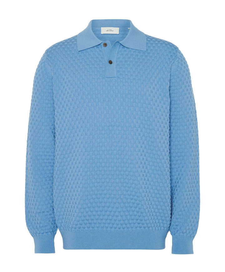 Heren polo blauw