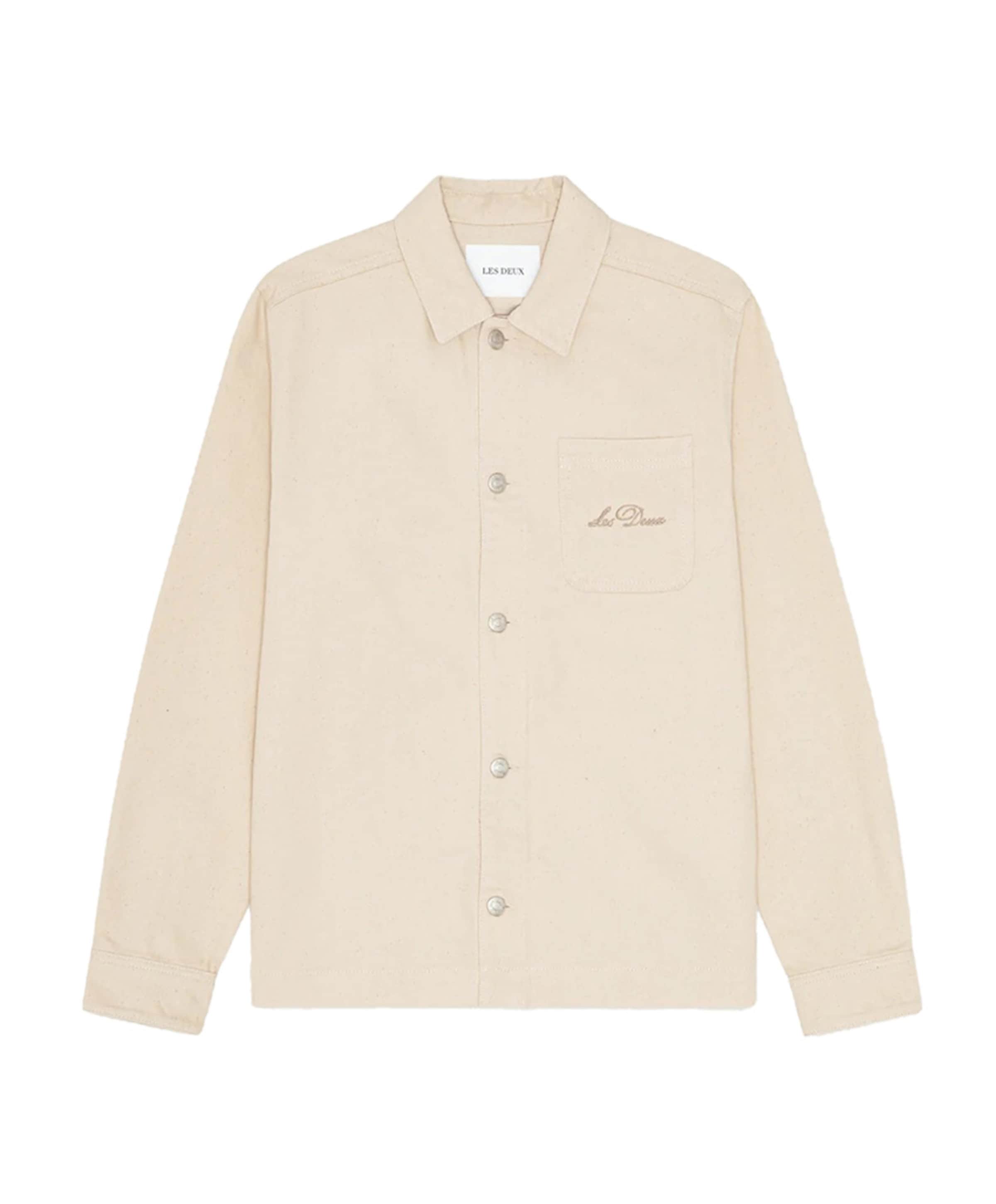 Heren overshirt ecru