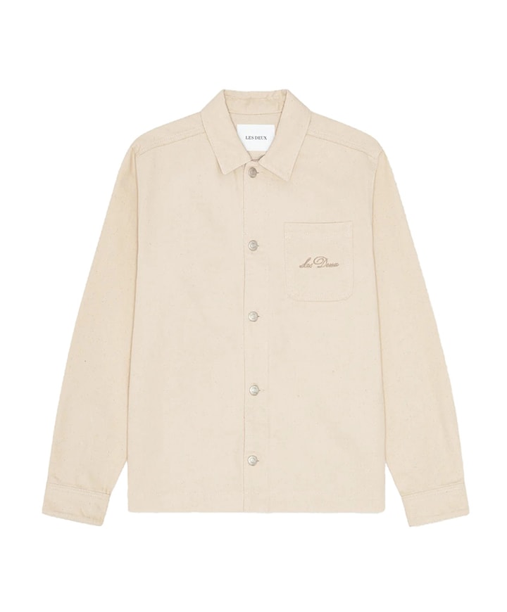 Heren overshirt ecru