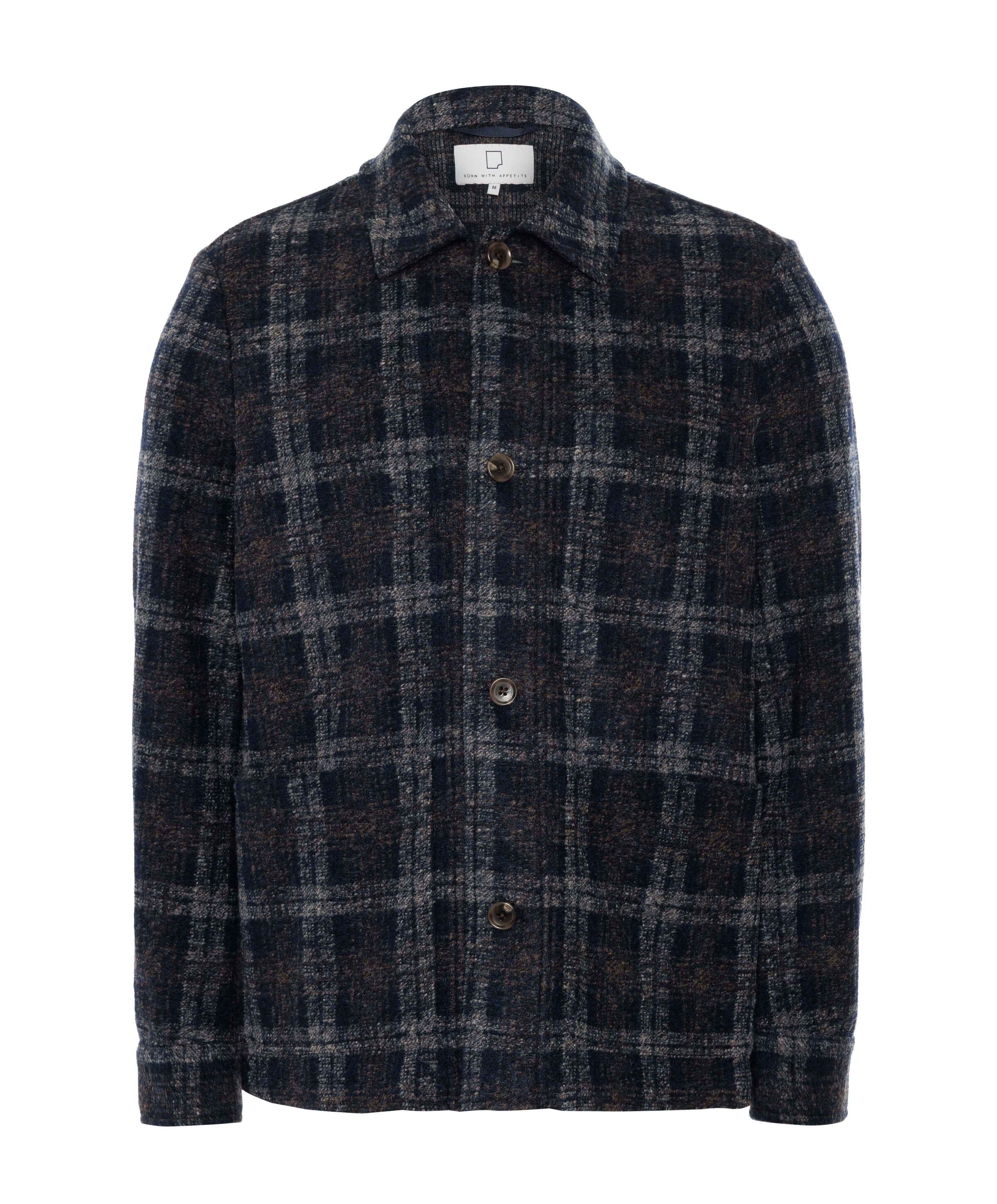 Heren overshirt blauw