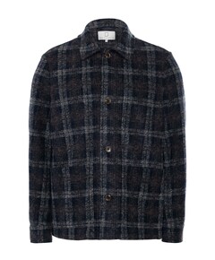 Heren overshirt blauw