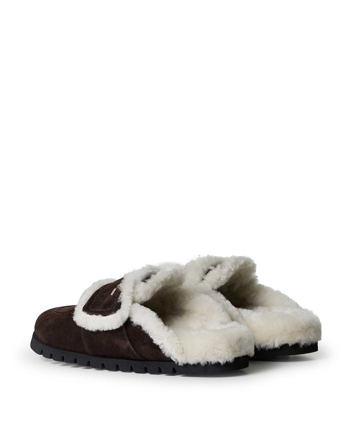 Teddy Furry II (L) dames clogs bruin