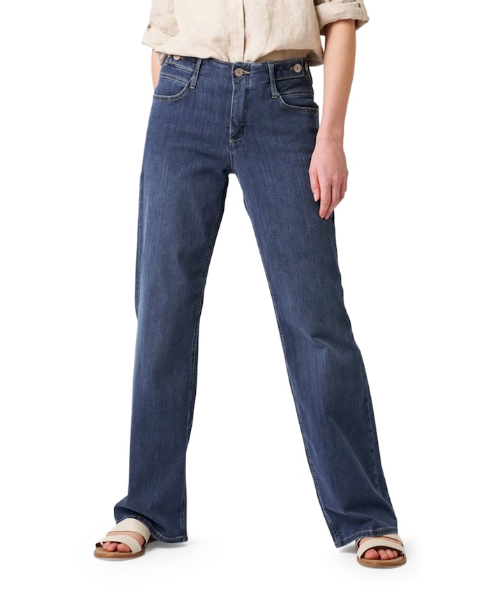 Liv New Wide dames jeans blauw