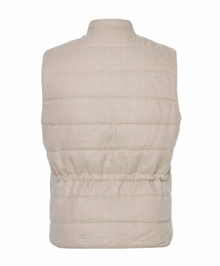 Heren bodywarmer beige
