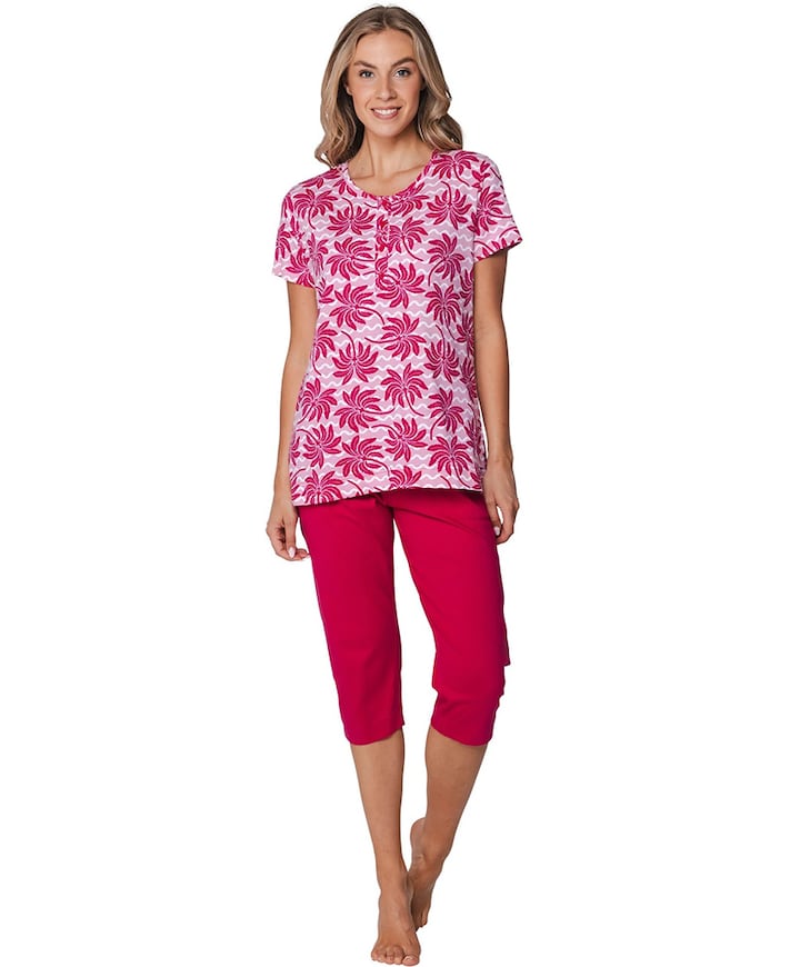 Dames pyjamaset roze