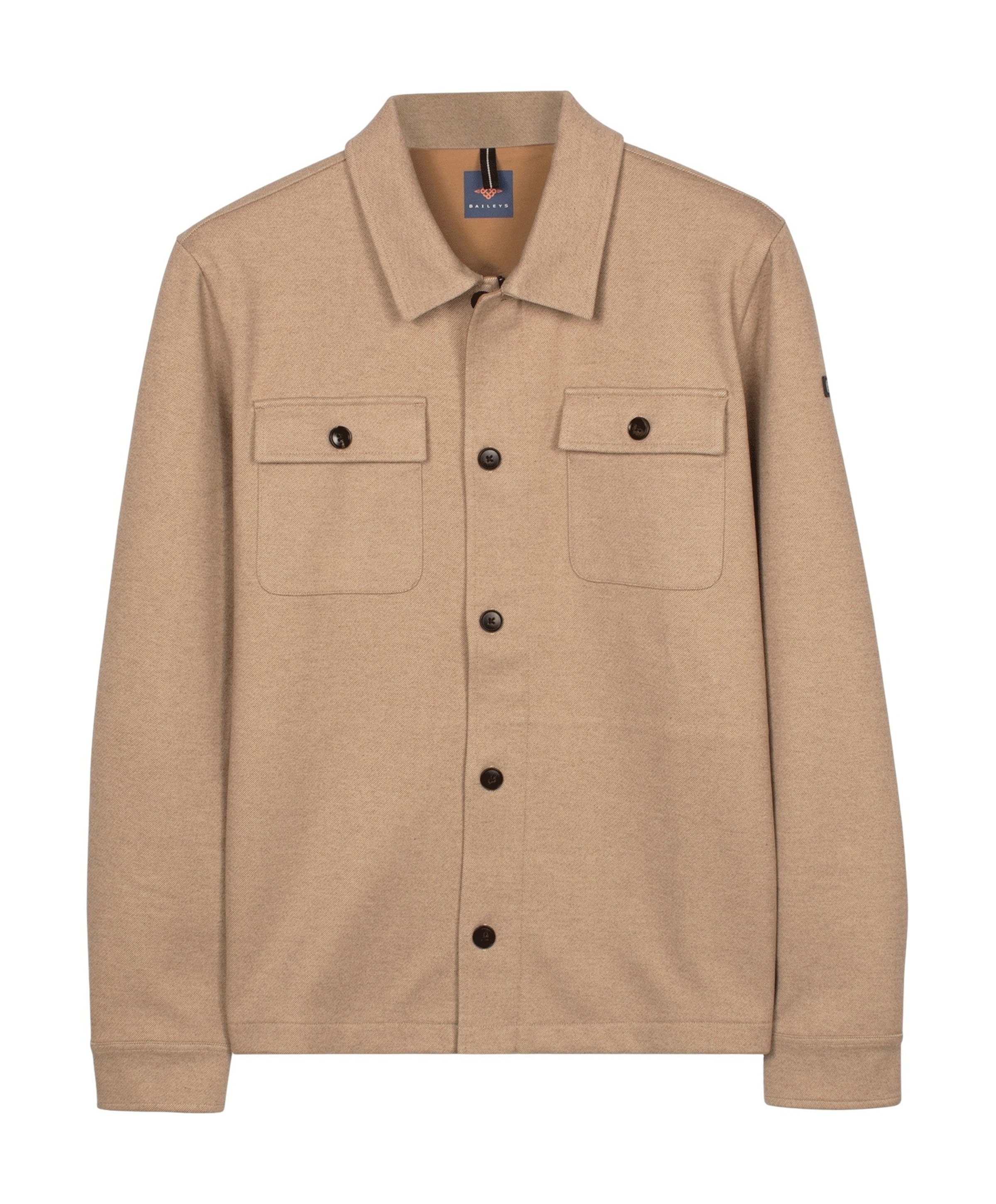 Heren overshirt beige