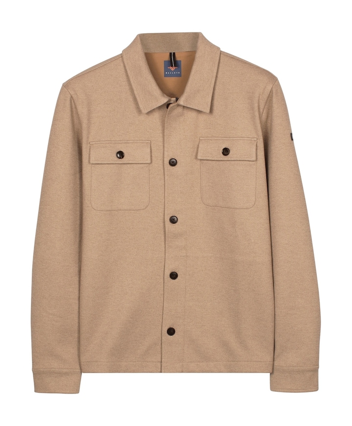 Heren overshirt beige