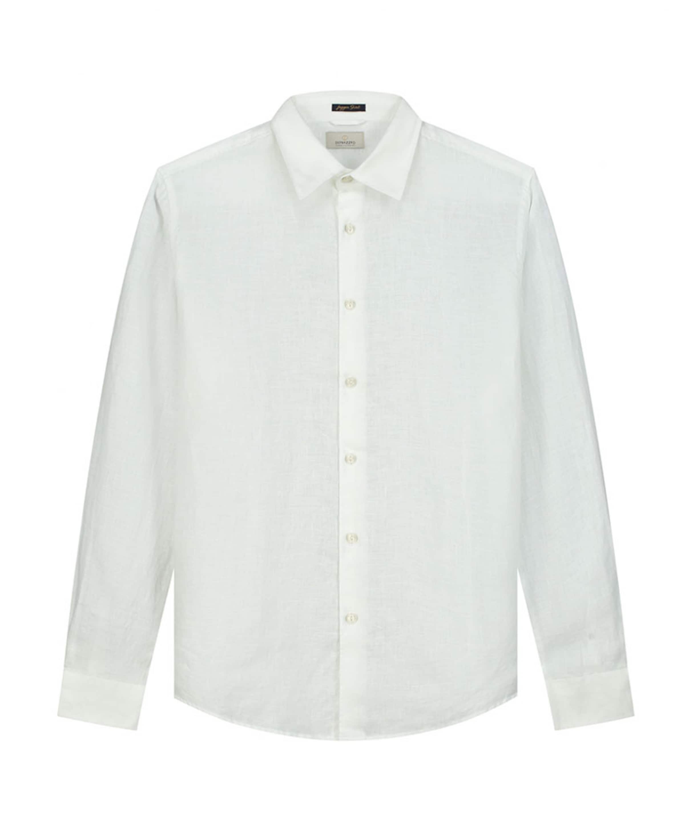 Heren overhemd lange mouw wit