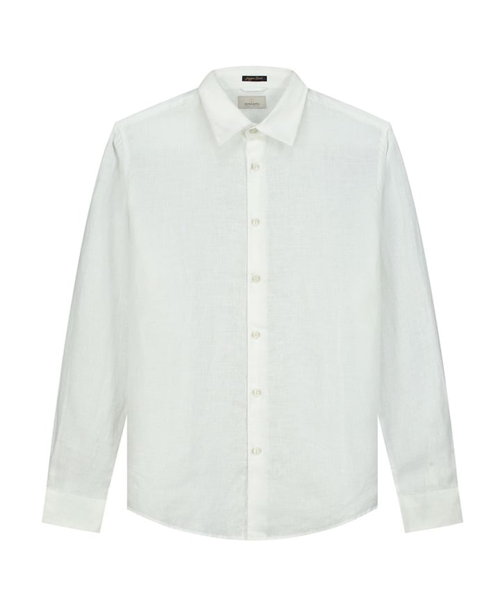 Heren overhemd lange mouw wit