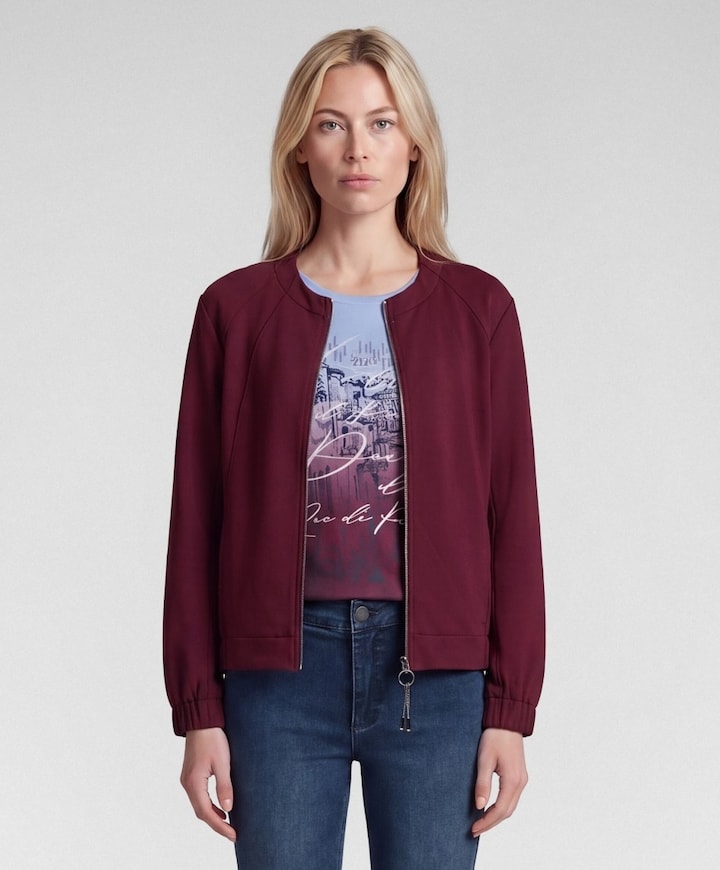 Dames jas bordeaux
