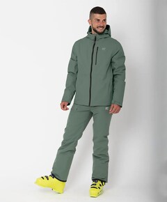 Heren ski-jas groen