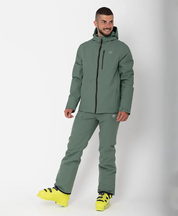 Heren ski-jas groen