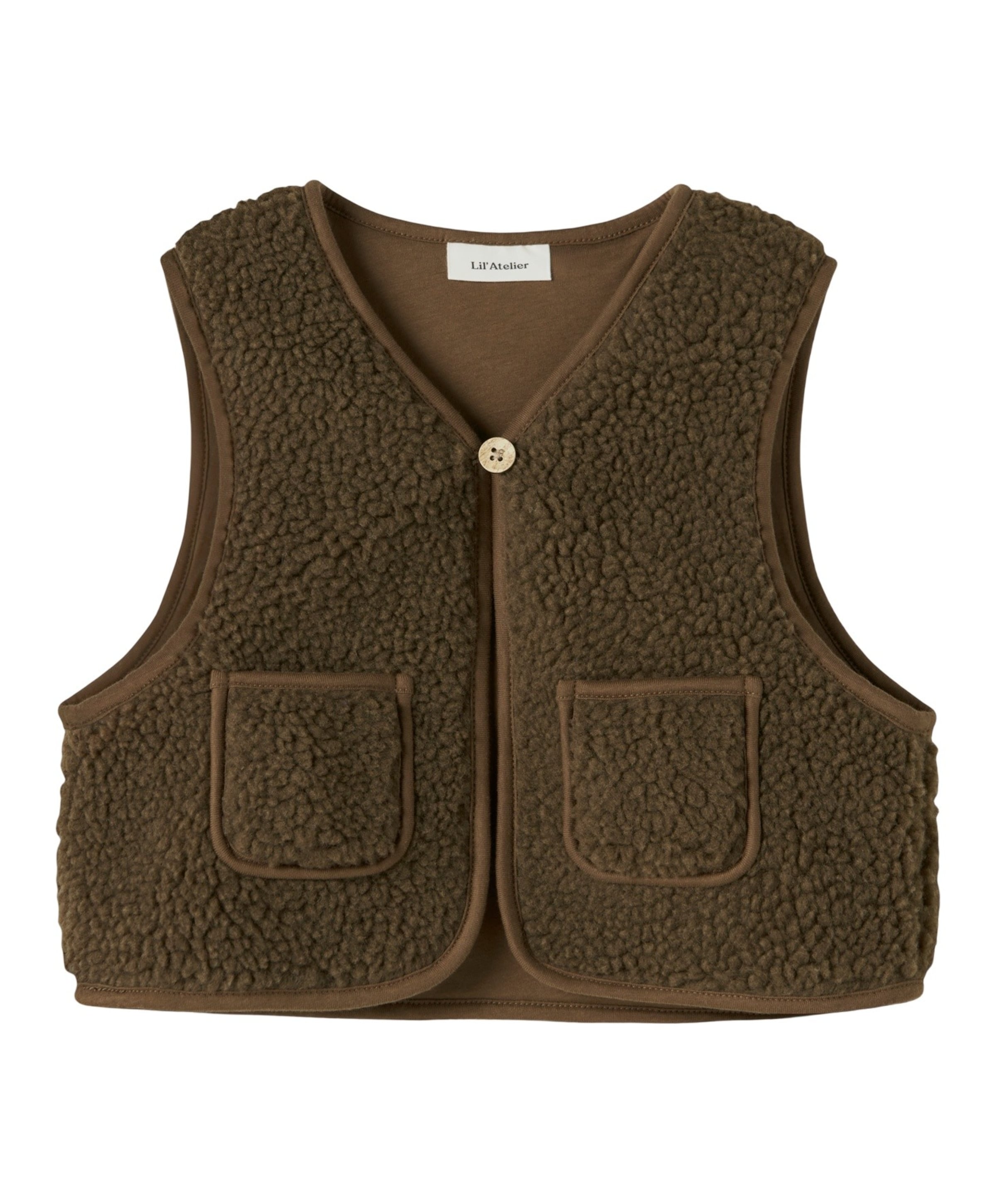 Jongens gilet bruin