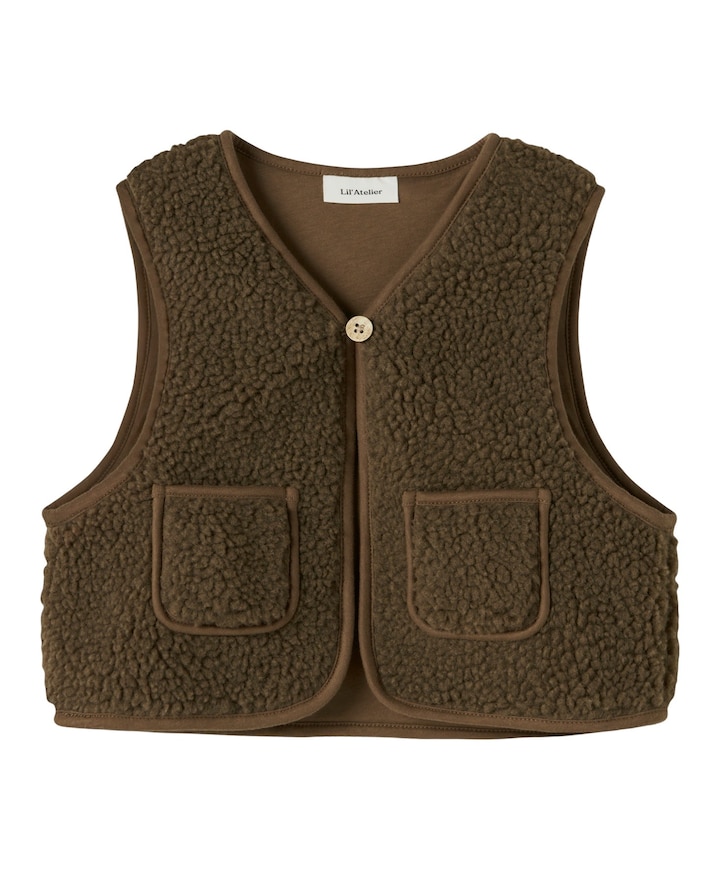 Jongens gilet bruin
