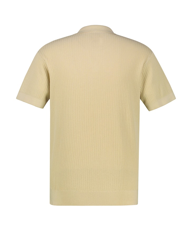 Heren polo beige