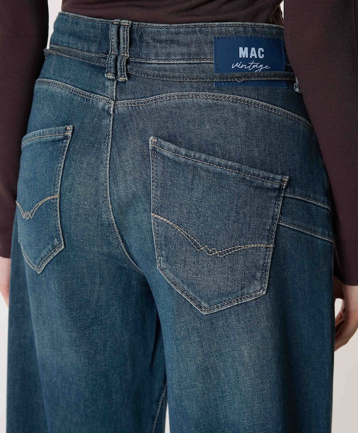 WIDE dames jeans blauw