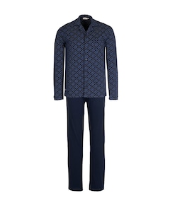 Heren pyjamaset blauw