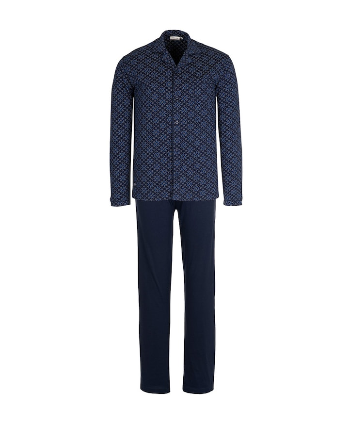 Heren pyjamaset blauw