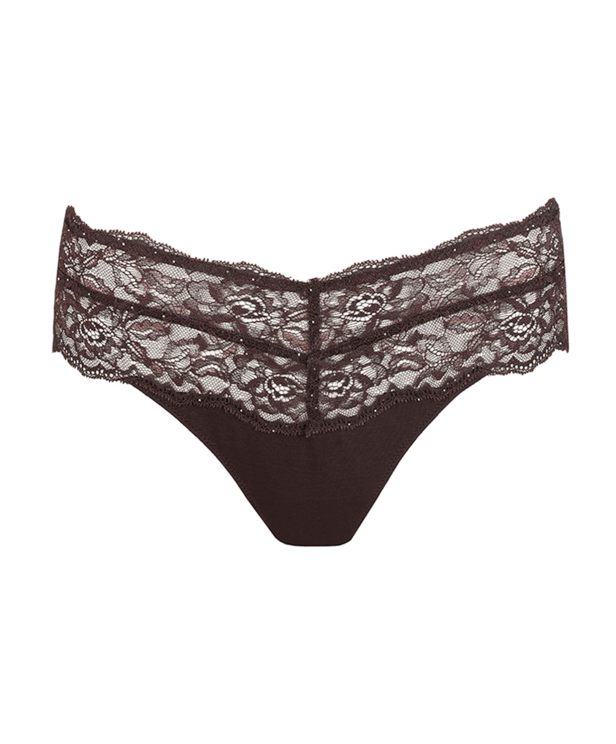 Dames string bruin