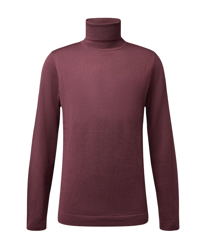 Heren coltrui bordeaux