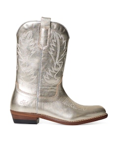 Country cuero meisjes laarzen goud