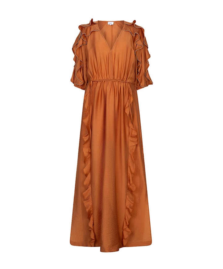 Dames jurk oranje