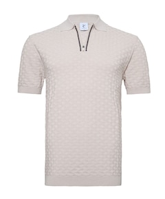 Heren polo beige