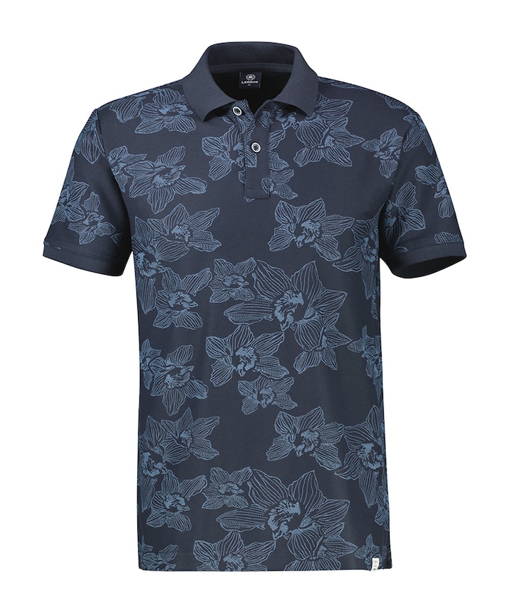 Heren polo blauw