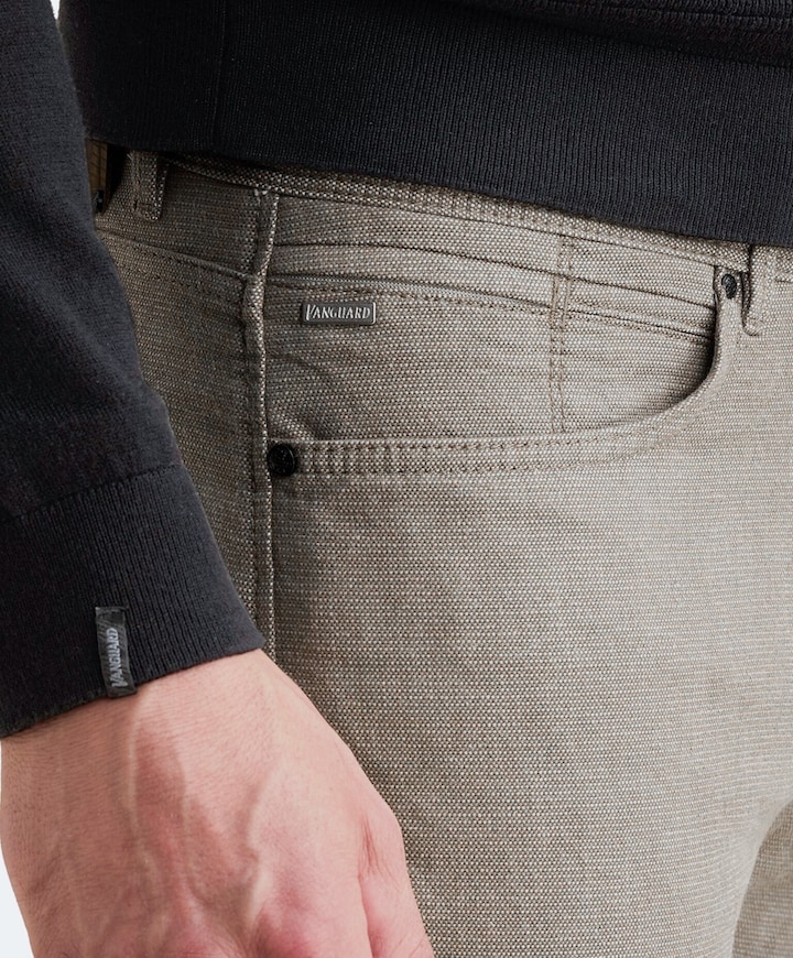 V7 RIDER 2.0 YARN DYED heren broek beige