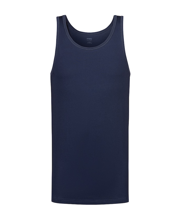 Heren singlet blauw